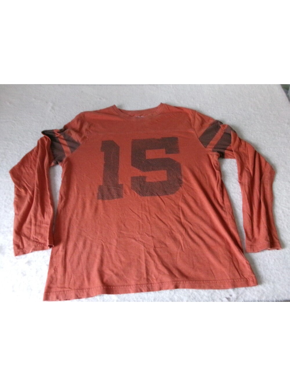 Y2K Urban Pipeline Orange Mens Long Sleeved